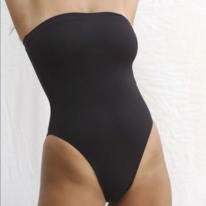 Toast Swim Black Tube One Piece